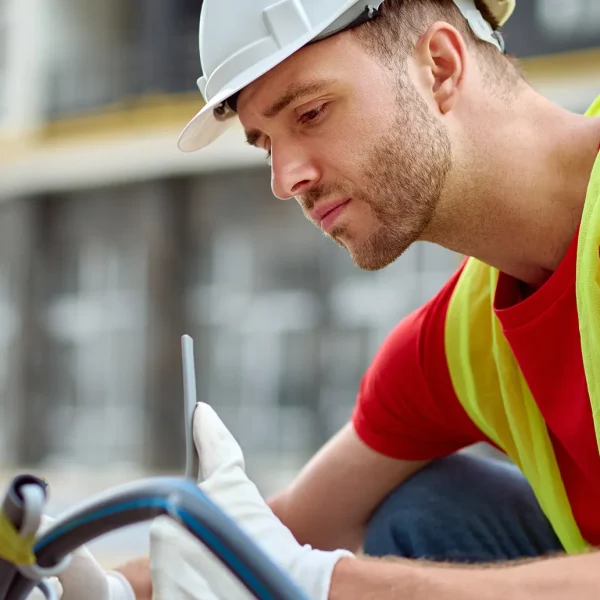 adjustment-young-adult-man-protective-helmet-gloves-bright-vest-crouching-looking-tool-sideways-camera-construction-site 1